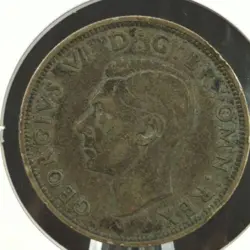 1940 WW2 BRITISH UNITED KINGDOM UK HALF CROWN KM# 856 KING GEORGE VI