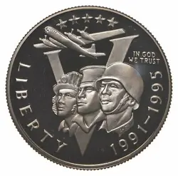 1993 PROOF WWII WORLD WAR 2 1991-1995 - COMMEMORATIVE HALF DOLLAR