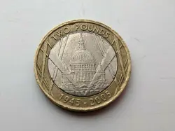 COLLECTABLE 60TH ANNIVERSARY OF THE END OF WORLD WAR 2 2005 £2 COIN