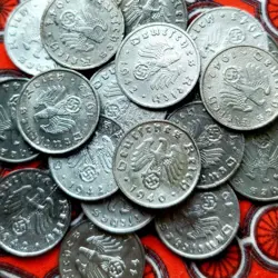 THIRD REICH GERMANY GENUINE WW2-ERA 1 REICHSPFENNIG (PFENNIG) ZINC COIN