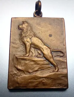 WW2 1944 BELGIAN LION  WWII PATRIOTIC MEDAL