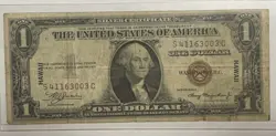 1935 A BROWN SEAL HAWAII $1 SILVER CERTIFICATE WW2 EMERGENCY MONEY