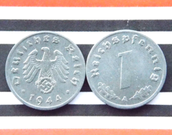 REICHSPFENNIG SWASTIKA ZINC