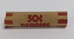 X RARE NICE WW2 ORIGINAL 1944 CENT DENVER D MINT LINCOLN PENNY 50 COIN ROLL