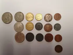 GERMAN THIRD REICH 2 5 MARK 1 2 5 10 PFENIG NAZI GERMANY 17 COINS LOT 1936  1941