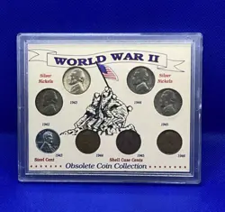 WORLD WAR 2 COIN COLLECTION W/SILVER NICKELS 1942-1946