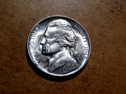GEM BRILLIANT UNCIRCULATED 1945-P JEFFERSON WW2 SILVER NICKEL BEAUTIFUL COIN M12