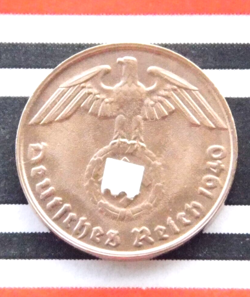 REICHSPFENNIG 1940 SWASTIKA