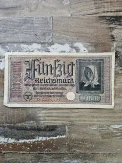 GERMANY 50 REICHSMARK 1940 REICHSKREDITKASSEN NAZI THIRD REICH WW2 P-R140