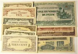 JAPAN OCCUPATION WW2 OF PHILIPPINES BURMA MALAYA NETHERLANDS #11123