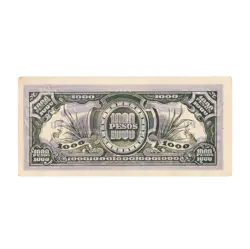 PHILIPPINES 1,000 PESOS JAPAN OCCUPATION WW2 1940'S ABOUT XF