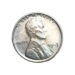 1943 P LINCOLN WHEAT CENT/ PENNY ☆☆ THIS IS A WW2 STEEL WAR CENT