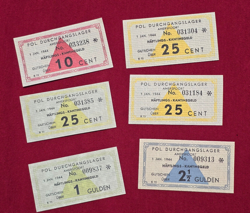 WWII WW2 GERMAN CONCENTRATION CAMP AMERSFOORT SCRIP MONEY CURRENCY SET (REPRO)
