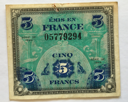 WW2 FRANCE FRANCS