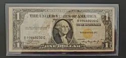 1935A $1 ONE US DOLLAR YELLOW SEAL - 1942 WW2 EMERGENCY NORTH AFRICA