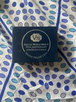 END OF WORLD WAR II WW2 75TH ANNIVERSARY AMERICAN EAGLE SILVER PROOF COIN