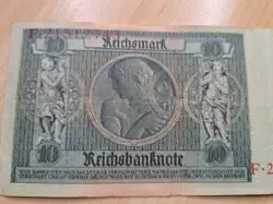 10 REICHSMARK REICHSBANKNOTE BERLIN GERMAN EMPIRE WW2