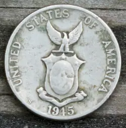 1945-S PILIPPINES FIVE CENTAVOS CIRCULATED COIN WW2