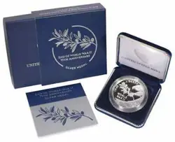 2020 END OF WW2 75TH ANNIVERSARY SILVER MEDAL