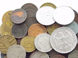 LOT GERMAN COIN 124X DEUTSCHES REICH SWASTIKA REICHSPFENNIG MARK 3RD EMPIRE WW2