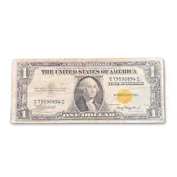 1935 A WW2 NORTH AFRICA ONE DOLLAR EMERGENCY NOTE VG | SILVER CERTIFICATE