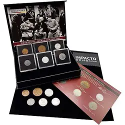 WW2 WORLD CURRENCY - 6 COINS USED DURING THE WORLD WAR 2 BY ALLIES & AXIS (19...