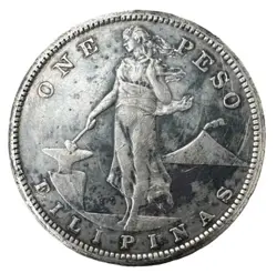 1910 PHILIPPINE PESO - RECOVERED RELIC FROM MANILA BAY (WW2)