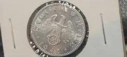 1941A GERMANY 50 REICHSPFENNIG COIN (EXCELLENT CONDITION) GERMAN WW2 HISTORICAL