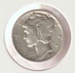 RARE OLD 1944 US WWII WORLD WAR SILVER MERCURY DIME COIN COLLECTION BULLION WW2