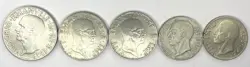 5 WW2 ITALIAN COINS 2XC20, 2XC50, 1XL1 (G14)