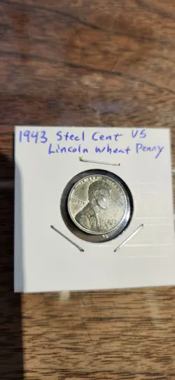 1943-D US CHOICE CIRCULATED LINCOLN EMERGENCY STEEL WW2 CENT! 