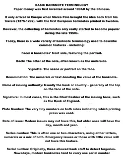 PAPER EMERGENCY CURRENCY