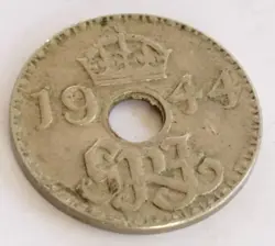 TERRITORY OF NEW GUINEA THREE PENCE 1944 WW2