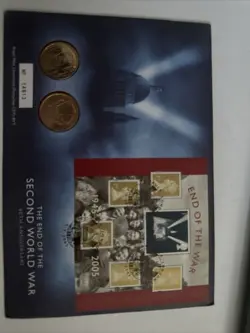ROYAL MINT 2005 60TH ANNIVERSARY THE END OF THE SECOND WORLD WAR £2 COIN COVER