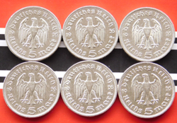 6X REICHSMARK 1935
