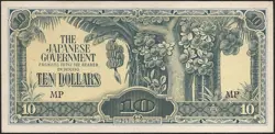 MALAISIE - OCCUPATION JAPONAISE - 10 DOLLARS MP 1942 - 1944 UNC WW2 ! P# M7