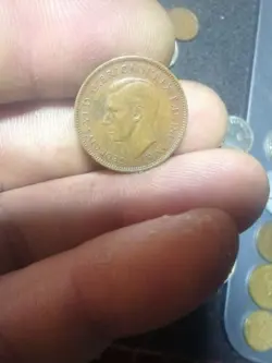 ENGLAND FARTHING GEORGE VL 1943 WW2