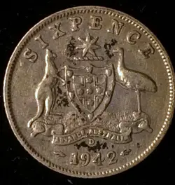 AUSTRALIA SILVER SIXPENCE