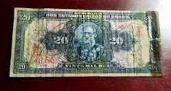 1936 BRAZIL 20 MIL REIS (P-48C) 