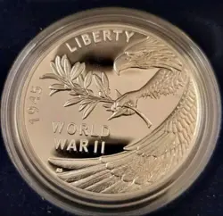 SILVER 2020 WORLD WAR 2 75TH  ANNIVERSARY SILVER COIN 1 OZ