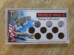 WORLD WAR 2 II PENNY COMPLETE SET OF 11 COINS MORGAN MINT
