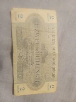 WW2 1944 AUSTRIA 2 SCHILLING BANKNOTE AMC ALLIED MILITARY CURRENCY WWII HISTORY