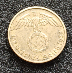 GERMAN REICHSPFENNIG 1938
