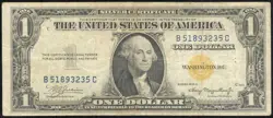 US PAPER MONEY 1935 A $1 NORTH AFRICA WW2 EMERGENCY ISSUE NO RESERVE!