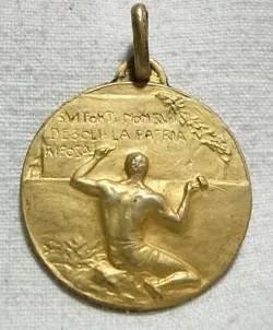 WW2 ITALY VENTENNIO SILVER 800 MEDAL MEDAGLIA ONB OPERA NAZIONALE BALILLA