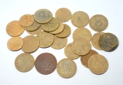GERMANY WW2 OLD PFENNIG COINS LOT BUNDLE