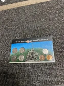 WORLD WAR 2 OBSOLETE COIN COLLECTION 7 PIECE COIN SET