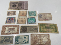 WORLD WAR 2 GREEK, GERMAN ITALIAN ALGERIA LIBANAISE SYRIENNE   OTHER  BANKNOTES