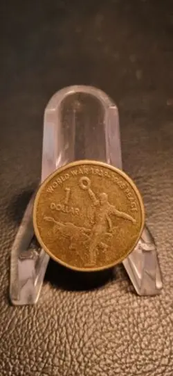 🪖🌏🇦🇺 1 X 2005 $1 DOLLAR COIN - 60TH ANNIVERSARY OF THE END OF WORLD WAR 2