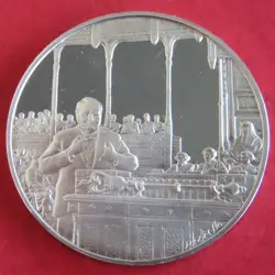 1974 CHURCHILL CENTENARY 38MM SILVER PROOF MEDAL - WW2 PRIME MINISTER